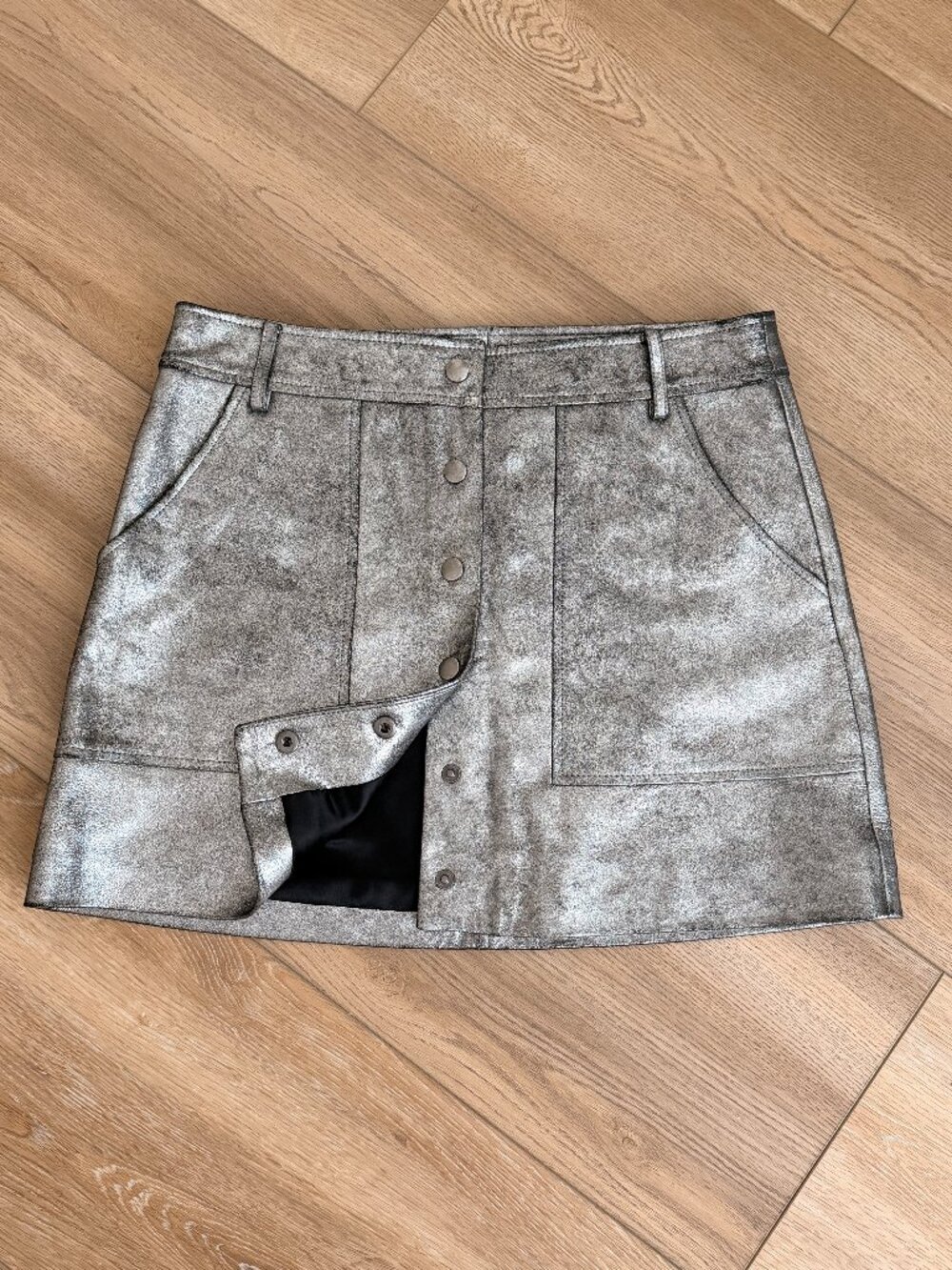 FRAME Wome's Silver and Grey Skirt 27